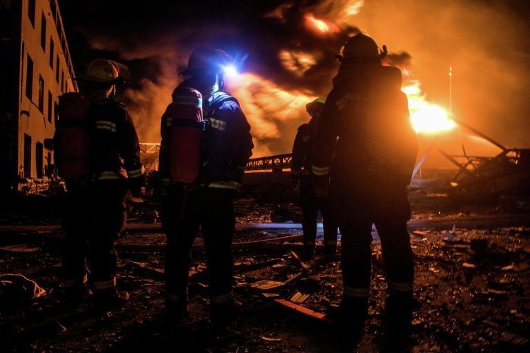 Взрыв на химзаводе в китайской восточной провинции Цзянсу Взрыв на химзаводе в китайской восточной провинции Цзянсу