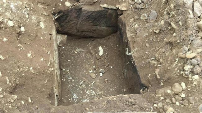На месте раскопок под пабом в графстве Нортумберленд, Великобритания На месте раскопок под пабом в графстве Нортумберленд, Великобритания
