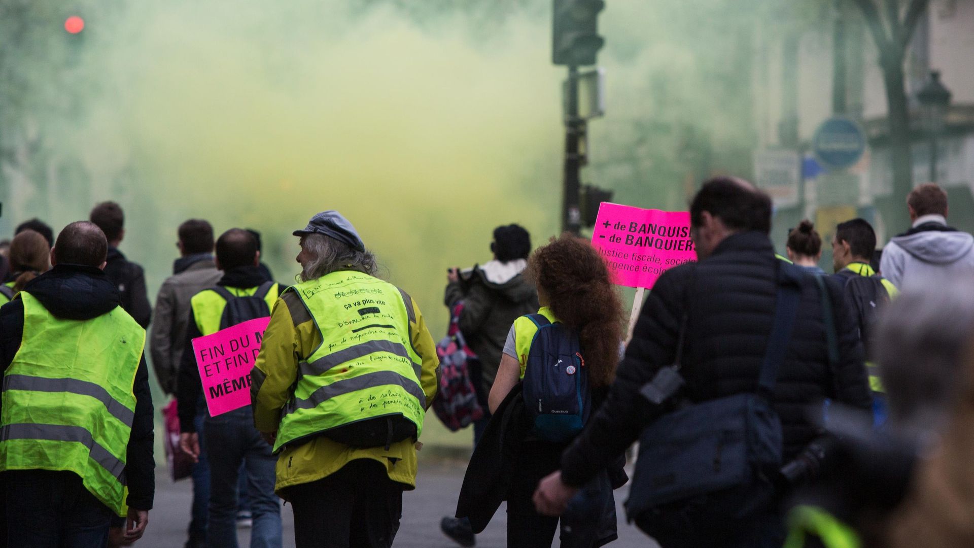 Участники акции протеста жёлтых жилетов в Париже. Участники акции протеста жёлтых жилетов в Париже. - РИА Новости, 1920, 19.11.2022