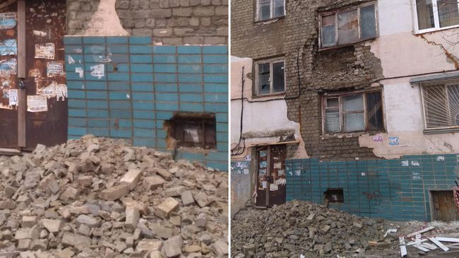Дом №3 на ул. Измайлова. Из фасада высыпались кирпичи Дом №3 на ул. Измайлова. Из фасада высыпались кирпичи