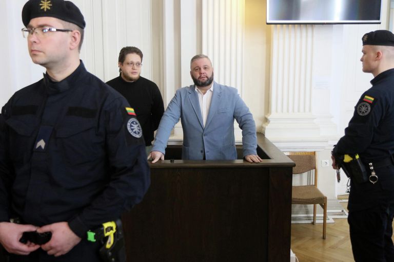 Юрий Мель во время судебного заседания в Вильнюсе. 27 марта 2019