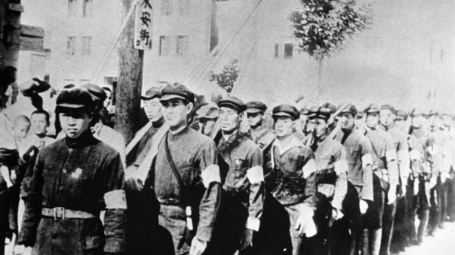 Рабочие и крестьянские вооруженные отряды Китая во время войны с империалистической Японией. 1945 год Рабочие и крестьянские вооруженные отряды Китая во время войны с империалистической Японией. 1945 год