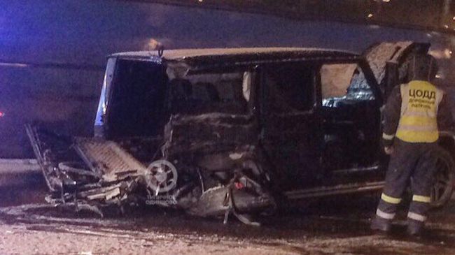 Место ДТП с участием Mercedes Gelandewagen в Одинцово Место ДТП с участием Mercedes Gelandewagen в Одинцово