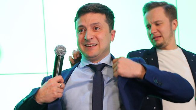 Кандидат в президенты Украины, актер Владимир Зеленский 