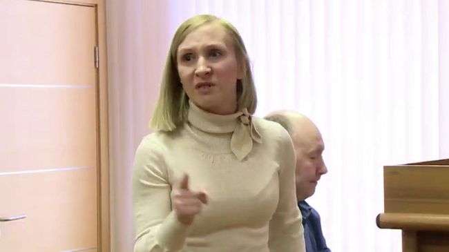 Елена Барабанщикова в зале суда Елена Барабанщикова в зале суда