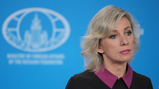 Официальный представитель министерства иностранных дел России Мария Захарова во время брифинга в Москве. 4 апреля 2019 Официальный представитель министерства иностранных дел России Мария Захарова во время брифинга в Москве. 4 апреля 2019