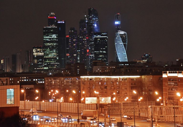 Небоскребы делового центра Москва-сити