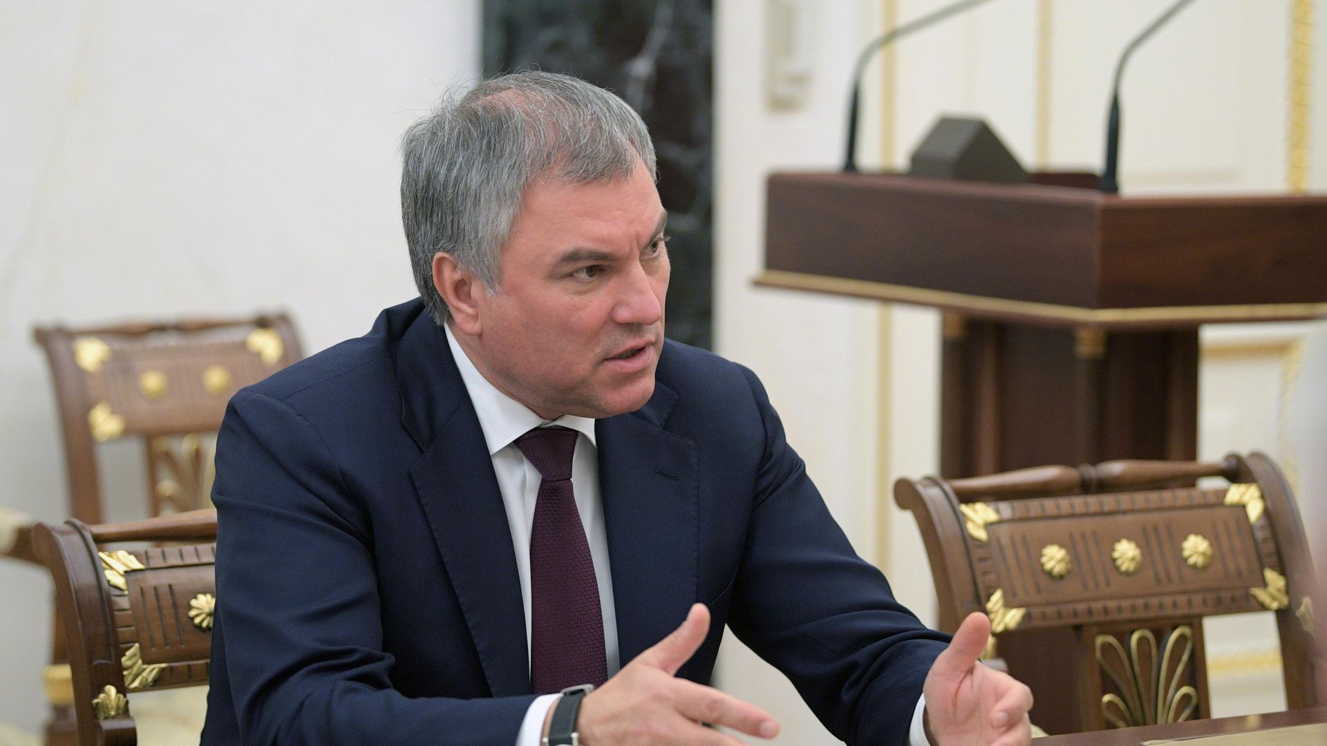 Председатель Государственной Думы РФ Вячеслав Володин Председатель Государственной Думы РФ Вячеслав Володин - РИА Новости, 1920, 21.12.2021