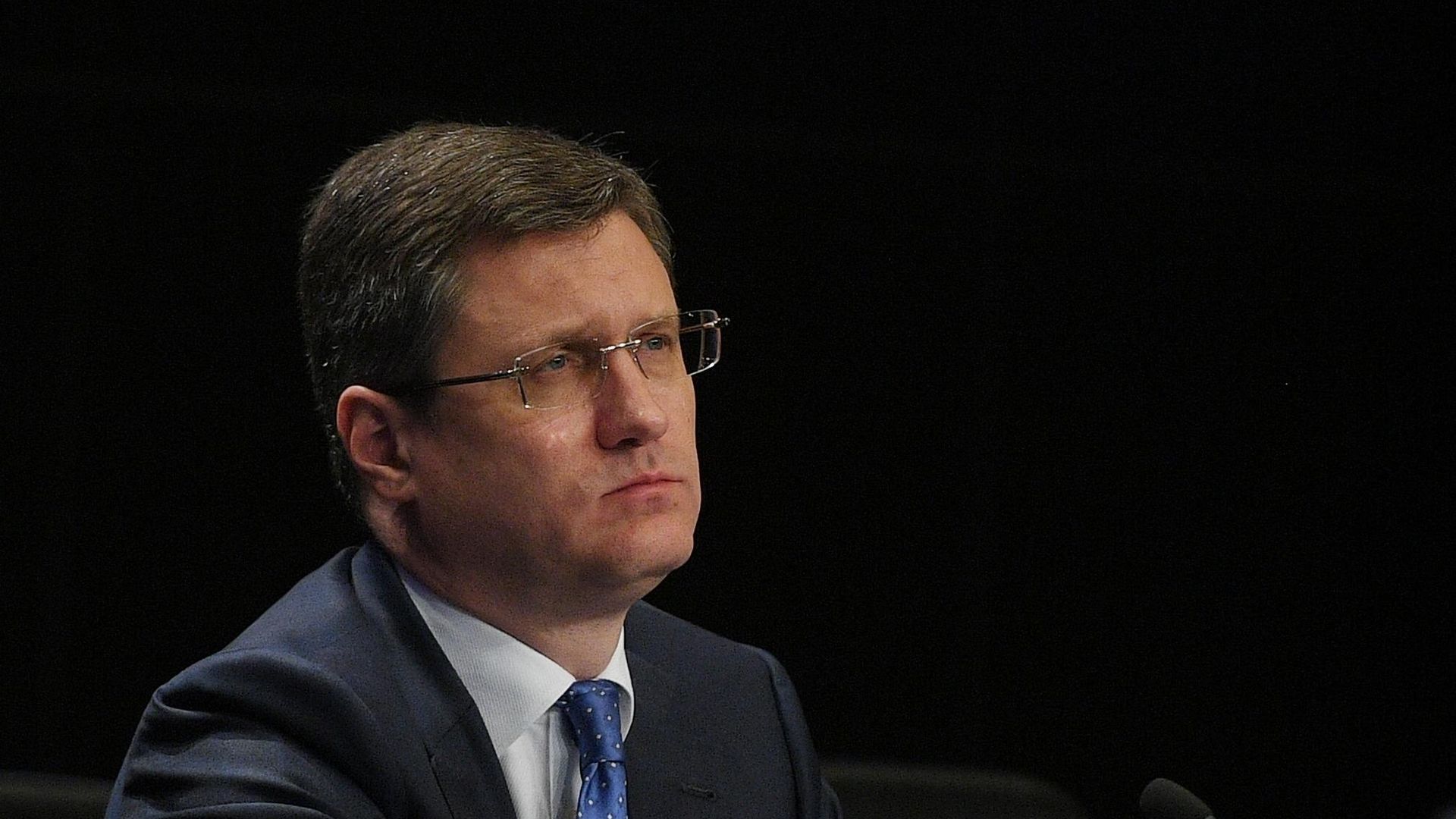 Министр энергетики РФ Александр Новак на заседании коллегии министерства энергетики РФ в ММПЦ МИА Россия сегодня. 5 апреля 2019 Министр энергетики РФ Александр Новак на заседании коллегии министерства энергетики РФ в ММПЦ МИА Россия сегодня. 5 апреля 2019 - РИА Новости, 1920, 09.10.2020