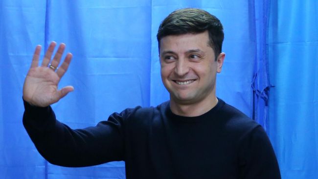 Кандидат в президенты Украины, актер Владимир Зеленский Кандидат в президенты Украины, актер Владимир Зеленский