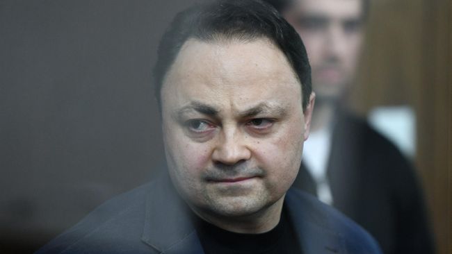 Бывший мэр Владивостока Игорь Пушкарев во время заседания в Тверском суде Москвы Бывший мэр Владивостока Игорь Пушкарев во время заседания в Тверском суде Москвы