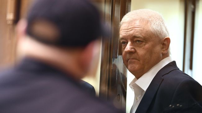 Гражданин Норвегии Фруде Берг, обвиняемый в шпионаже, во время оглашения приговора в Мосгосуде Гражданин Норвегии Фруде Берг, обвиняемый в шпионаже, во время оглашения приговора в Мосгосуде