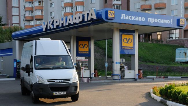 Заправочная станция компании Укрнафта Заправочная станция компании Укрнафта