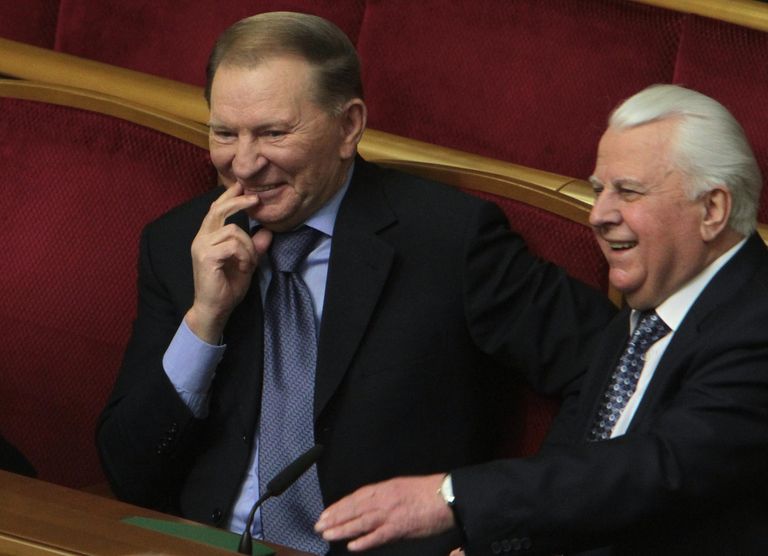 Экс-президенты Украины Леонид Кучма и Леонид Кравчук на заседании Верховной рады Экс-президенты Украины Леонид Кучма и Леонид Кравчук на заседании Верховной рады