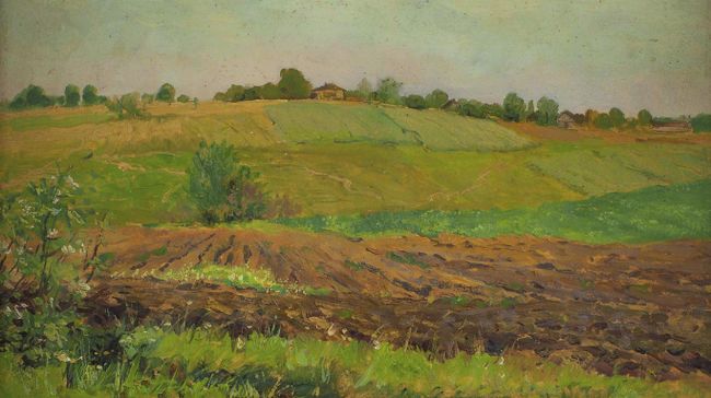 Картина Исаака Левитана Летний пейзаж. Пашня. Конец 1880-х—1890-е Картина Исаака Левитана Летний пейзаж. Пашня. Конец 1880-х—1890-е