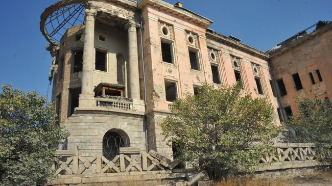 Дворец Тадж-Бек (дворец Амина), разгромленный в афганскую войну