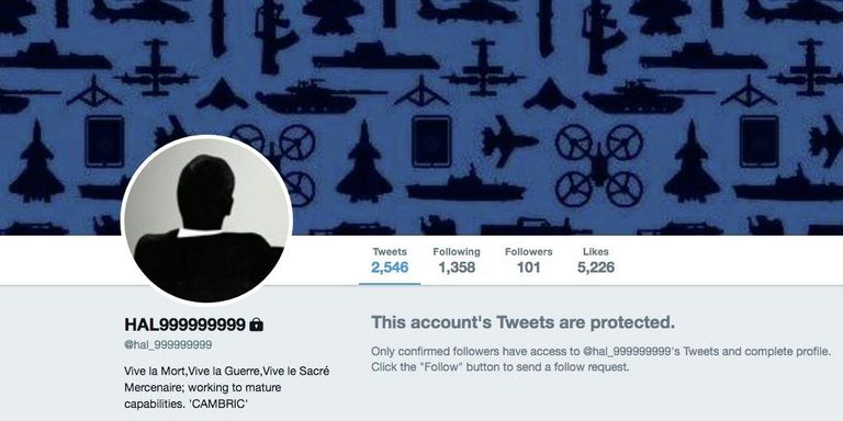 Аккаунт Hal999999999 в социальной сети Twitter