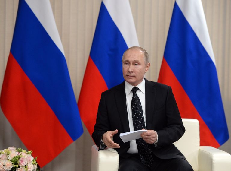Президент РФ Владимир Путин во время встречи с председателем Госсовета Корейской Народно-Демократической Республики Ким Чен Ыном Президент РФ Владимир Путин во время встречи с председателем Госсовета Корейской Народно-Демократической Республики Ким Чен Ыном