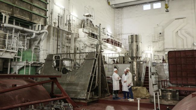 Помещение перегрузки ядерного топлива плавучего энергоблока (ПЭБ) Академик Ломоносов Помещение перегрузки ядерного топлива плавучего энергоблока (ПЭБ) Академик Ломоносов