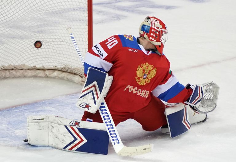 Вратарь сборной России Александр Георгиев