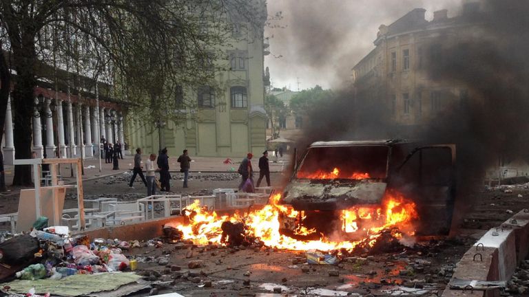 Массовые беспорядки в Одессе 2 мая Массовые беспорядки в Одессе 2 мая