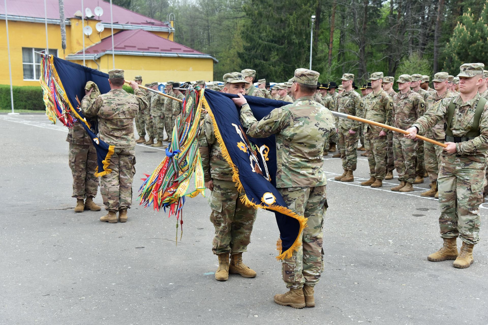 Американские военнослужащие во время ротации подразделений по подготовке военнослужащих Украины Американские военнослужащие во время ротации подразделений по подготовке военнослужащих Украины - РИА Новости, 1920, 12.03.2024