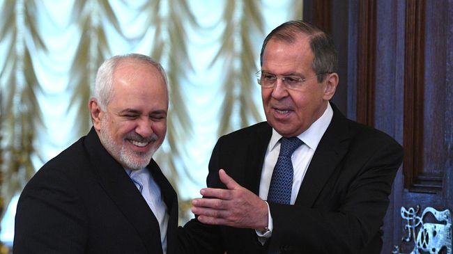 Министр иностранных дел РФ Сергей Лавров и министр иностранных дел Исламской Республики Иран Мухаммад Джавад Зариф