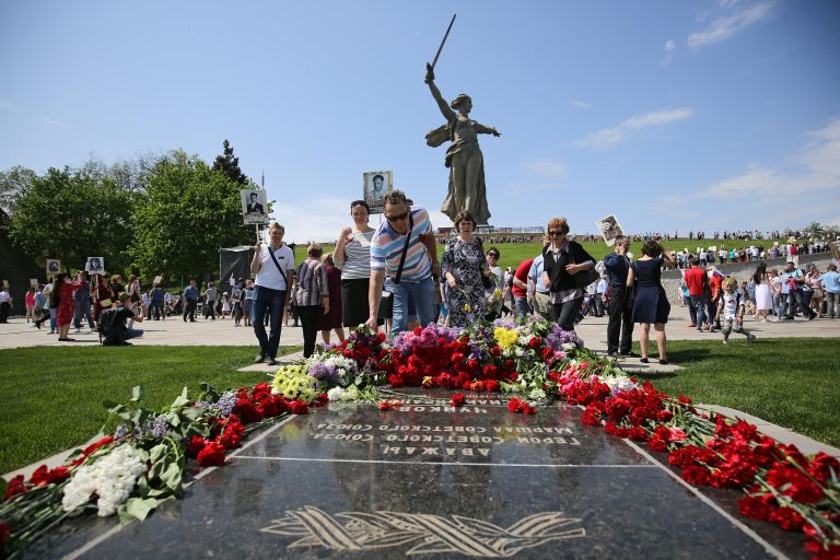 Участники акция Бессмертный полк в Волгограде Участники акция Бессмертный полк в Волгограде