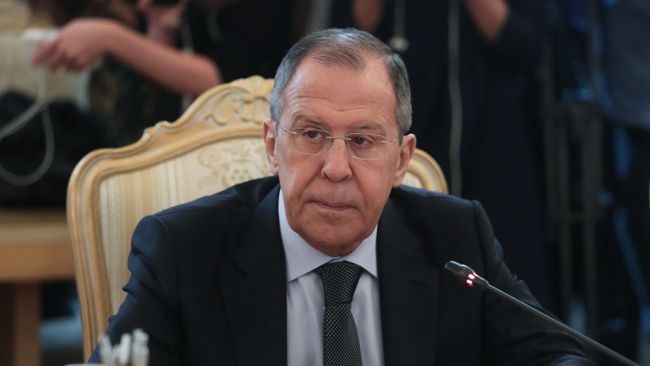 Министр иностранных дел РФ Сергей Лавров во время встречи с министром иностранных дел Японии Таро Коно в Москве Министр иностранных дел РФ Сергей Лавров во время встречи с министром иностранных дел Японии Таро Коно в Москве