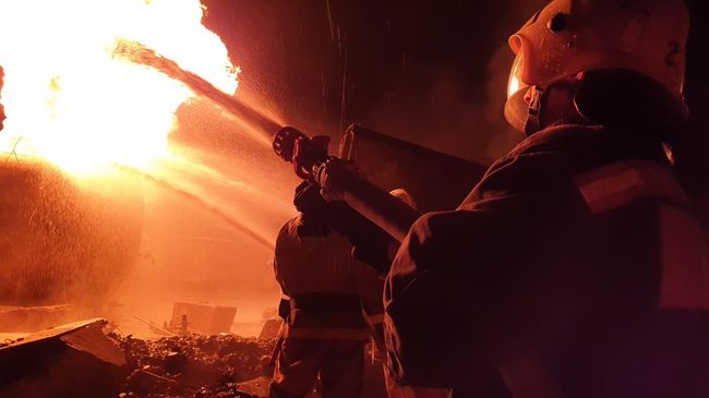 Пожар в чеченском селе Ножай-Юрт. 10 мая 2019