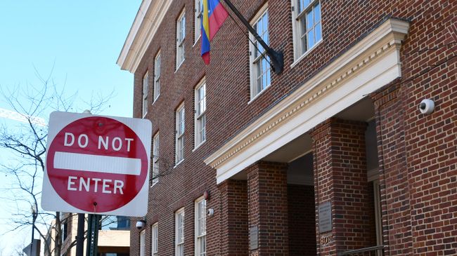 Здание посольства Венесуэлы в США, расположенное в Вашингтоне