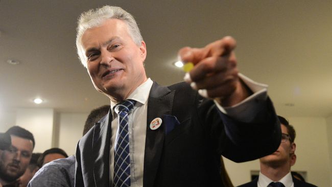 Кандидат в президенты Литвы, экономист Гитанас Науседа. Архивное фото