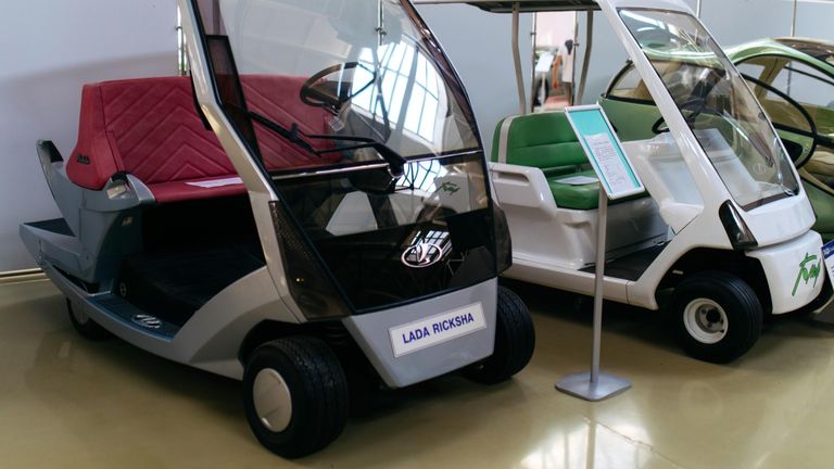 Концепт электрокара Lada Рикша в музее прототипов АвтоВАЗ в Тольятти Концепт электрокара Lada Рикша в музее прототипов АвтоВАЗ в Тольятти