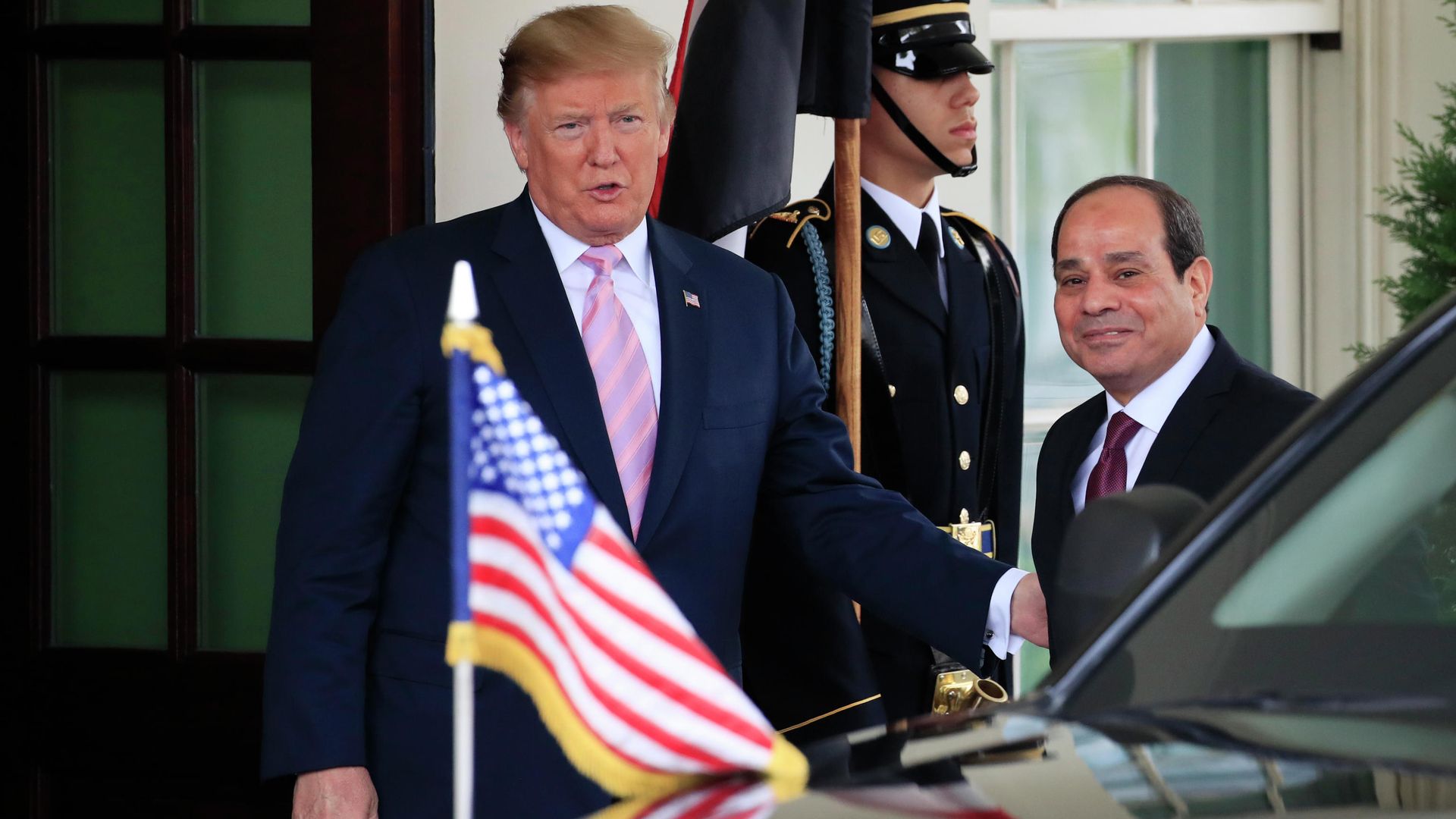 Президент США Дональд Трамп и президент Египта Абдель Фаттах ас-Сиси - РИА Новости, 1920, 13.10.2025