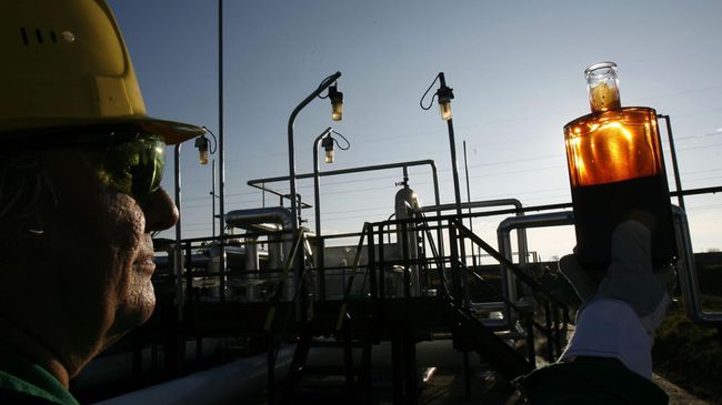Рабочий проводит контроль на приемной станции нефтепровода Дружба Рабочий проводит контроль на приемной станции нефтепровода Дружба