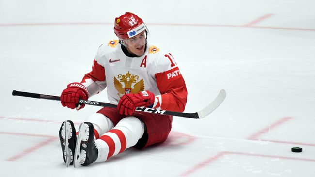 Игрок сборной России Евгений Малкин Игрок сборной России Евгений Малкин