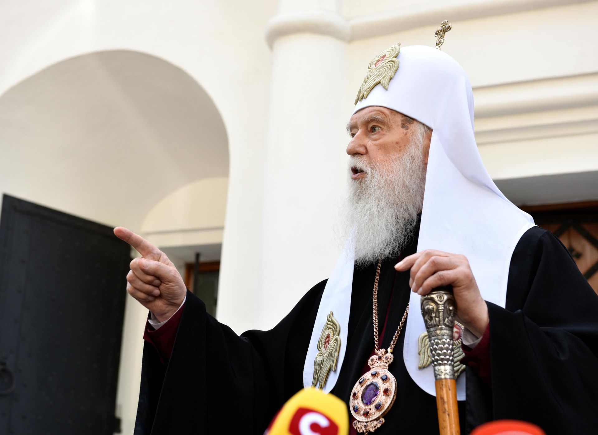 Филарет Денисенко после заседания Синода Православной церкви Украины Филарет Денисенко после заседания Синода Православной церкви Украины - РИА Новости, 1920, 10.03.2021