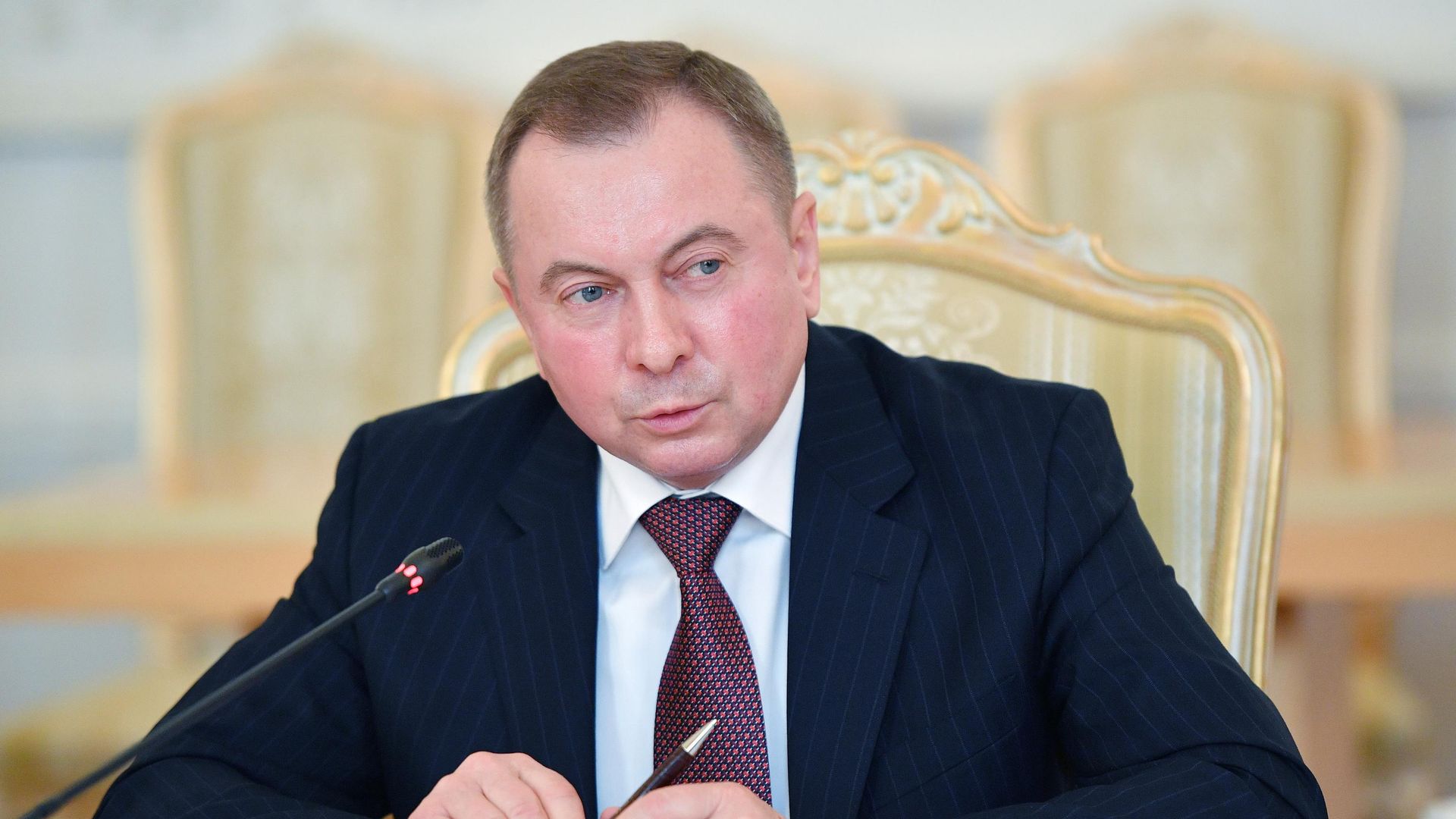 Министр иностранных дел Белоруссии Владимир Макей во время встречи в Москве с министром иностранных дел России Сергеем Лавровым. 27 мая 2019 - РИА Новости, 1920
