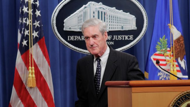 Роберт Мюллер во время выступления в Вашингтоне, США. 29 мая 2019 Роберт Мюллер во время выступления в Вашингтоне, США. 29 мая 2019