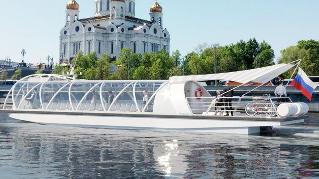 Речной трамвайчик Гринда, дизайн которого разработан Объединенной судостроительной корпорацией и Misis Речной трамвайчик Гринда, дизайн которого разработан Объединенной судостроительной корпорацией и Misis
