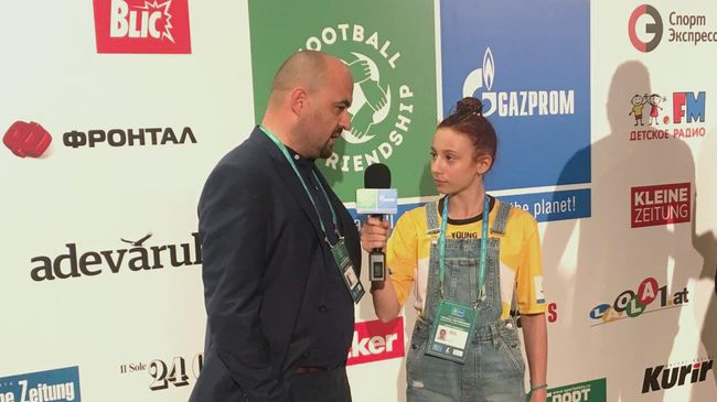 Участница седьмого сезона Международной детской программы Футбол для дружбы 