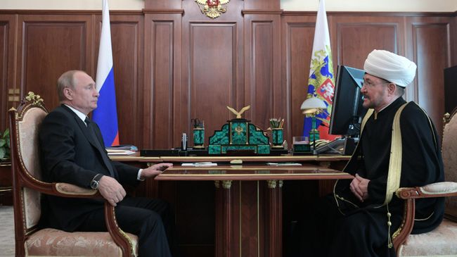 Владимир Путин и Равиль Гайнутдин