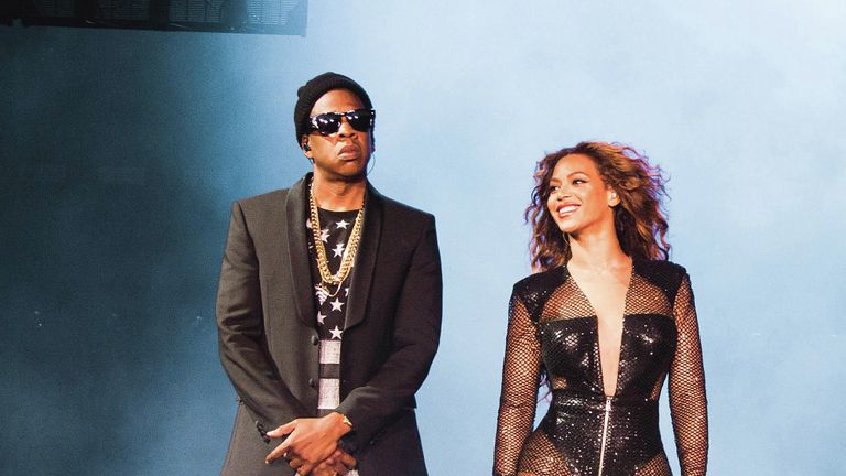 Рэпер Jay-Z и певица Беойнсе Рэпер Jay-Z и певица Беойнсе