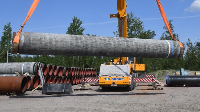 Участок строительства газопровода Северный поток — 2 в Ленинградской области Участок строительства газопровода Северный поток — 2 в Ленинградской области