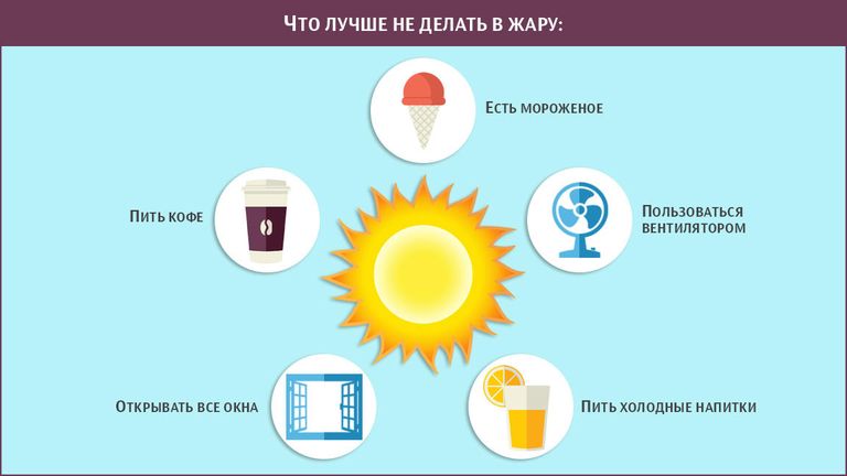 Что лучше не делать в жару? Что лучше не делать в жару?