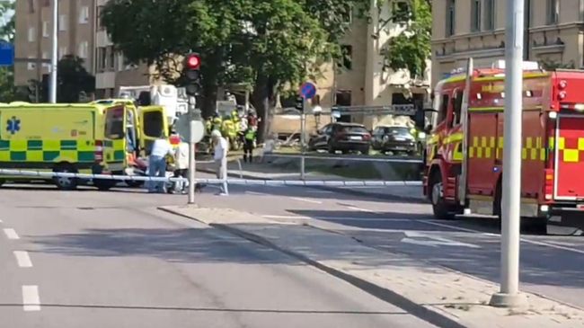 Появилось видео с места взрыва, прогремевшего в шведском Линчепинге Появилось видео с места взрыва, прогремевшего в шведском Линчепинге