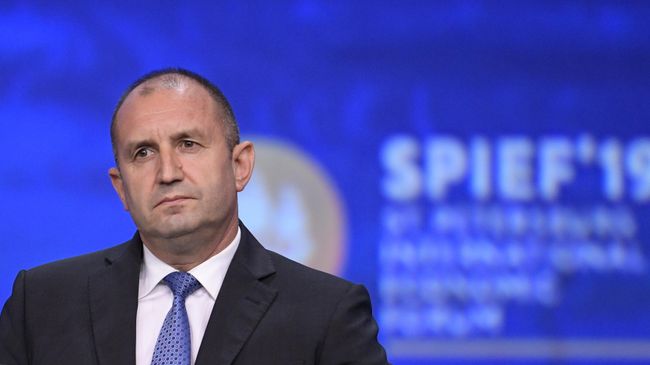 Президент Болгарии Румен Радев на пленарном заседании Петербургского международного экономического форума 2019 Президент Болгарии Румен Радев на пленарном заседании Петербургского международного экономического форума 2019