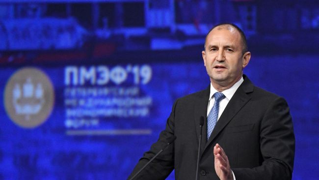 Президент Болгарии Румен Радев на Петербургском международном экономическом форуме. День второй Президент Болгарии Румен Радев на Петербургском международном экономическом форуме. День второй