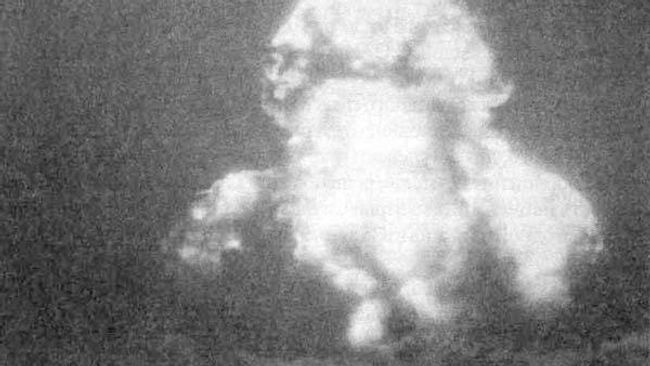 Испытание первой советской атомной бомбы РДС–1. Семипалатинский полигон. 29 августа 1949 года. Архив
