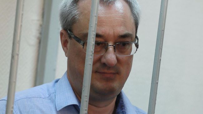 Экс-глава Республики Коми Вячеслав Гайзер во время оглашения приговора в Замоскворецком суде Москвы